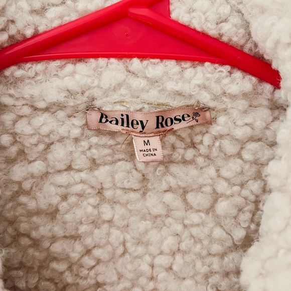 ShopTheseThree Cream Sherpa Jacket - Picture 2 of 7